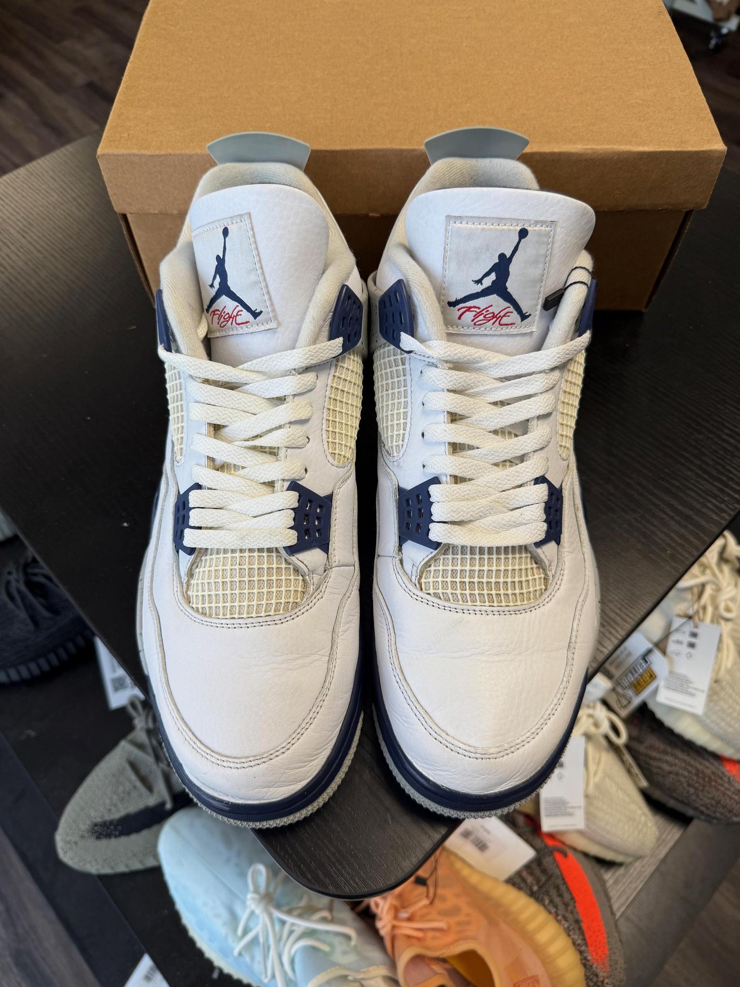 Jordan 4 "Midnight Navy" Used Size 14