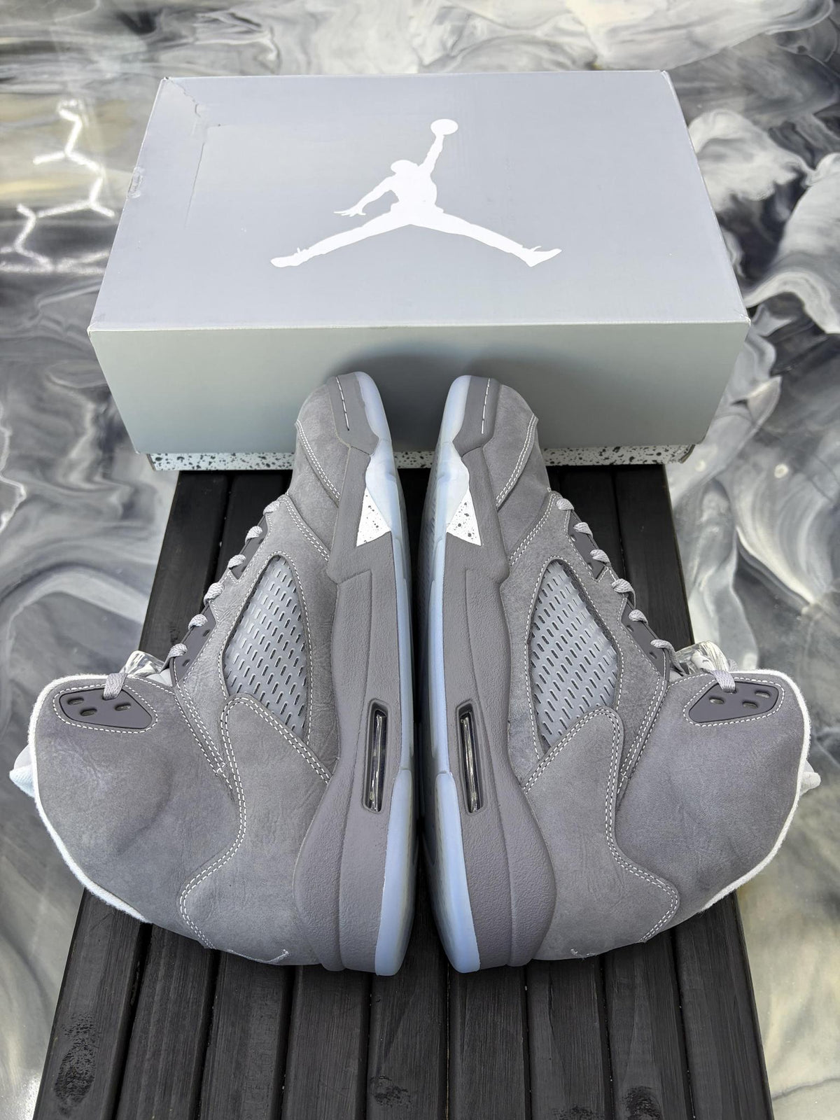 Jordan 5 "Wolf Grey" Used Size 12