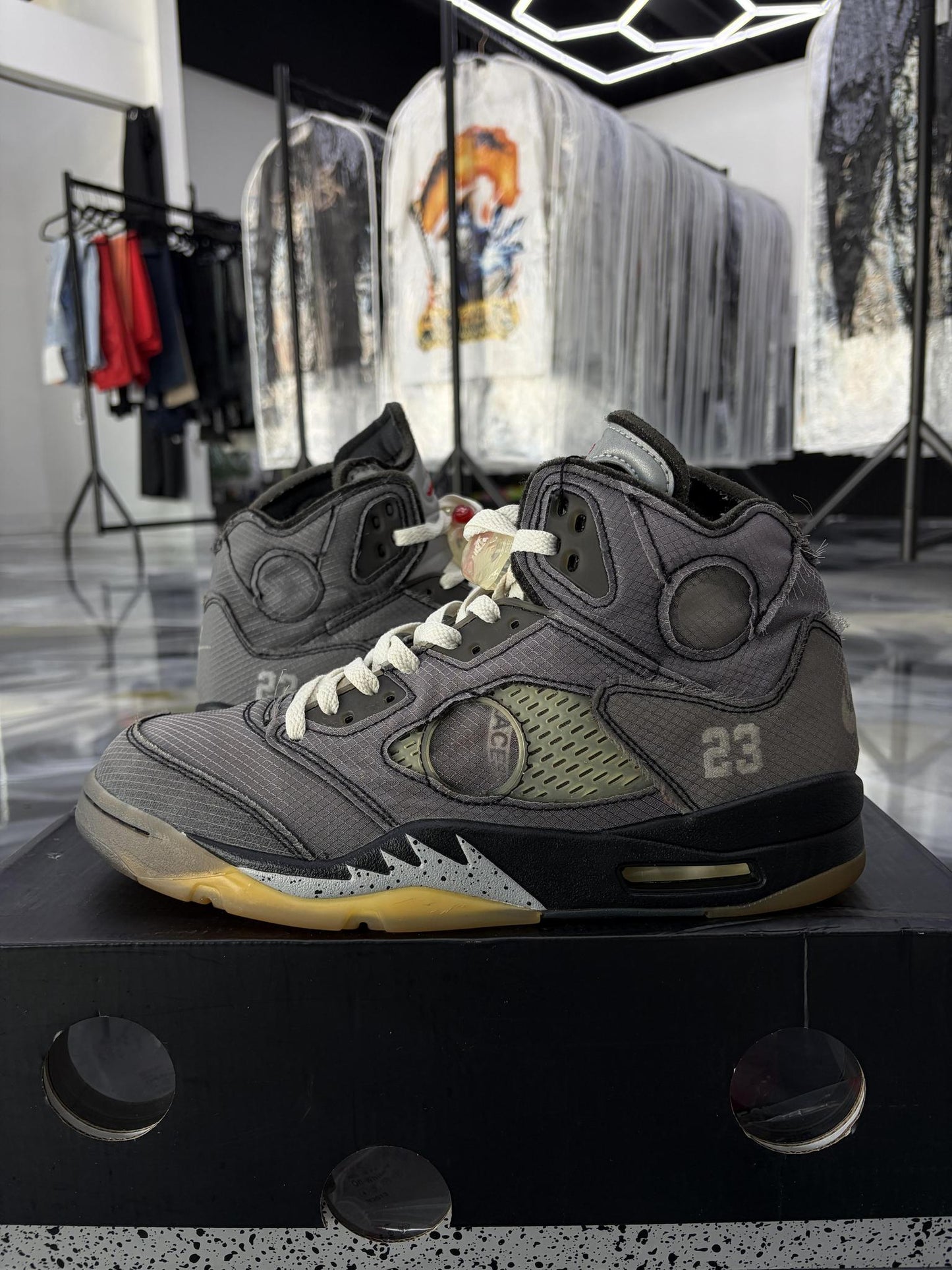 Jordan 5 Off White "Muslin" Used Size 10.5