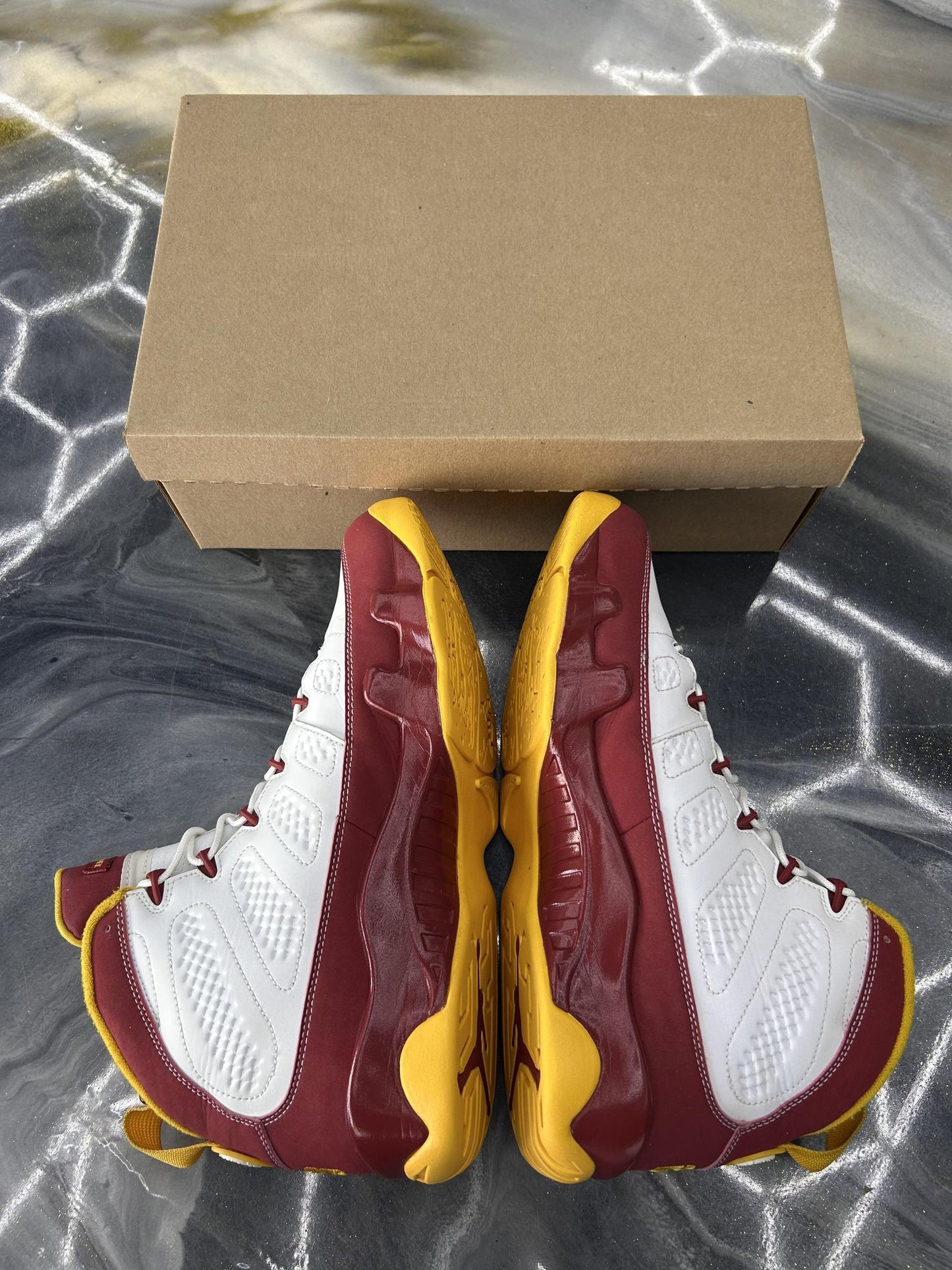 Jordan 9 "Crawfish Bentley Ellis" Used Size 12