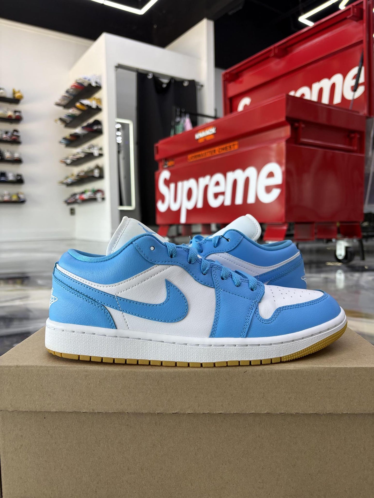 Jordan 1 Low "Powder Blue" Used Size 9.5