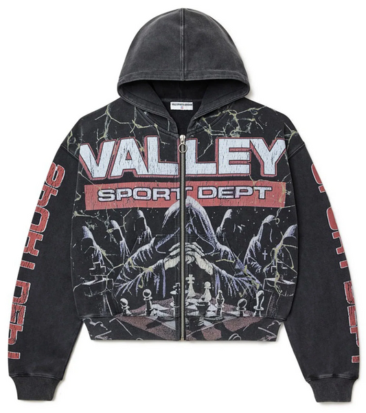 Vale Mastermind Zip Up Hoodie "Black"