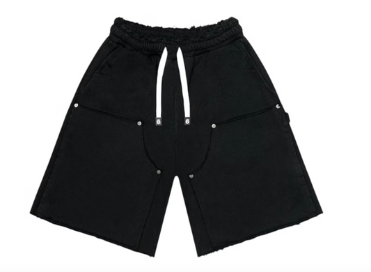 Godspeed Distressed Carpenter Shorts Black