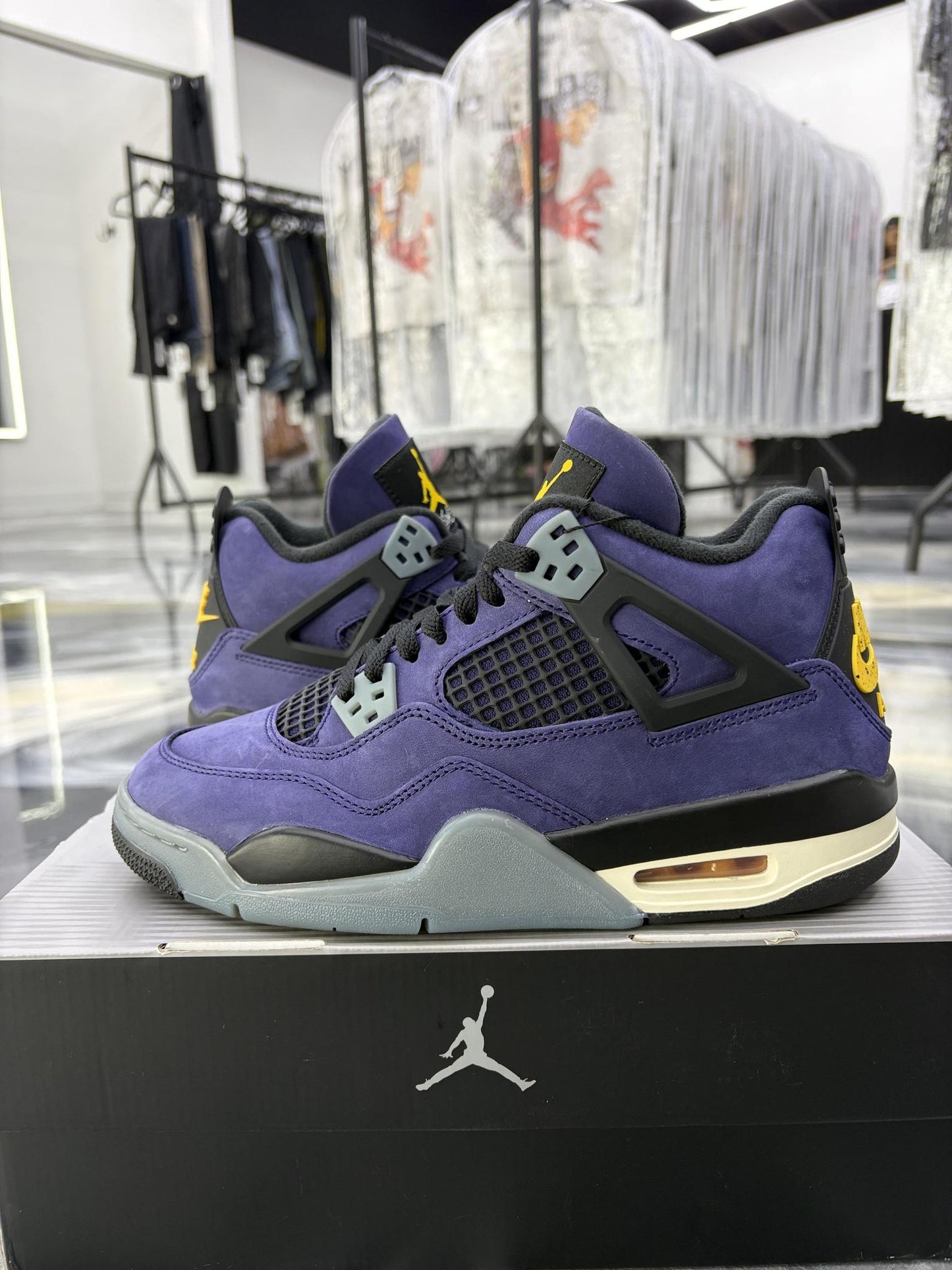 Jordan 4 "Lakers" Used Size 6.5Y/8W