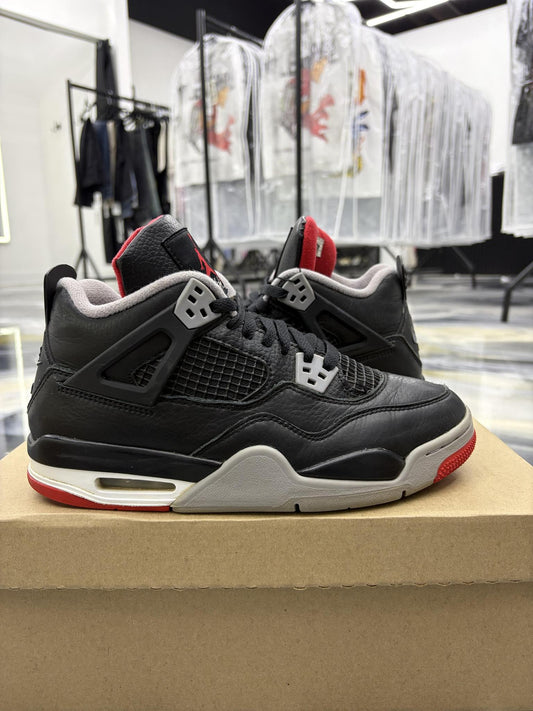 Jordan 4 "Bred Reimagined" Used Size 7Y/8.5W