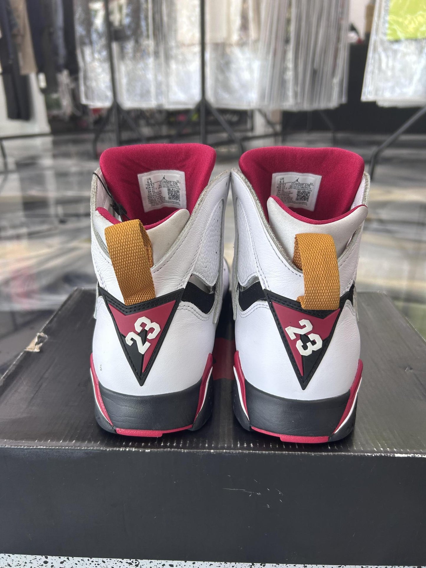Jordan 7 "Cardinal" Used Size 9.5