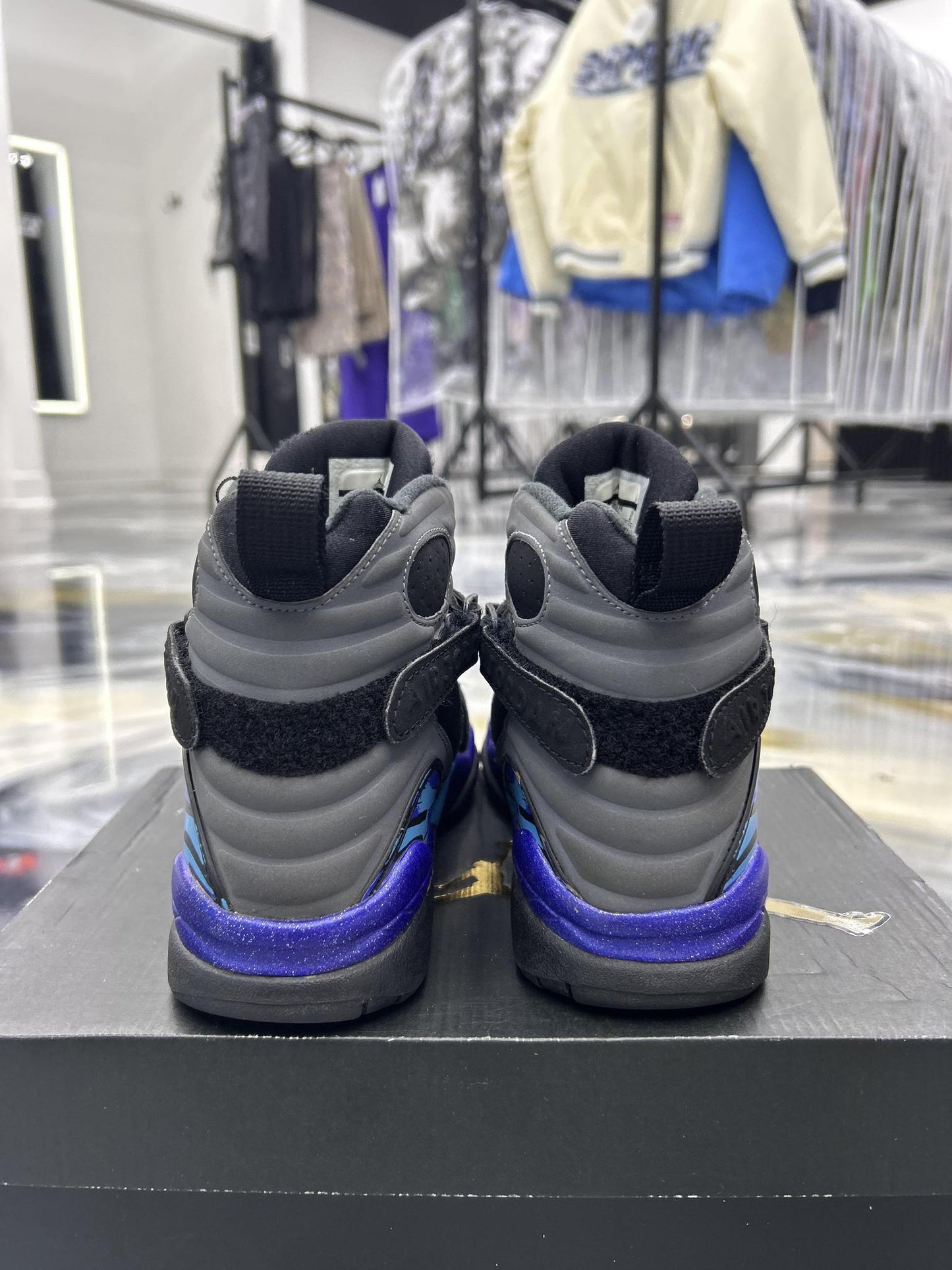 Jordan 8 "Aqua" Used Size 5.5Y/7W