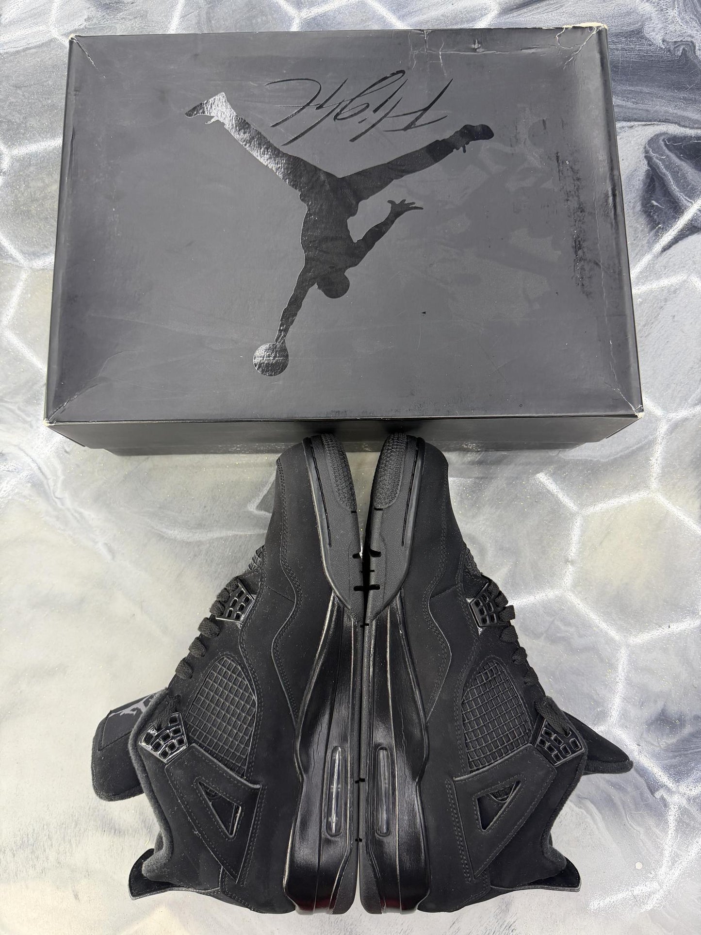 Jordan 4 "Black Cat" Used Size 12