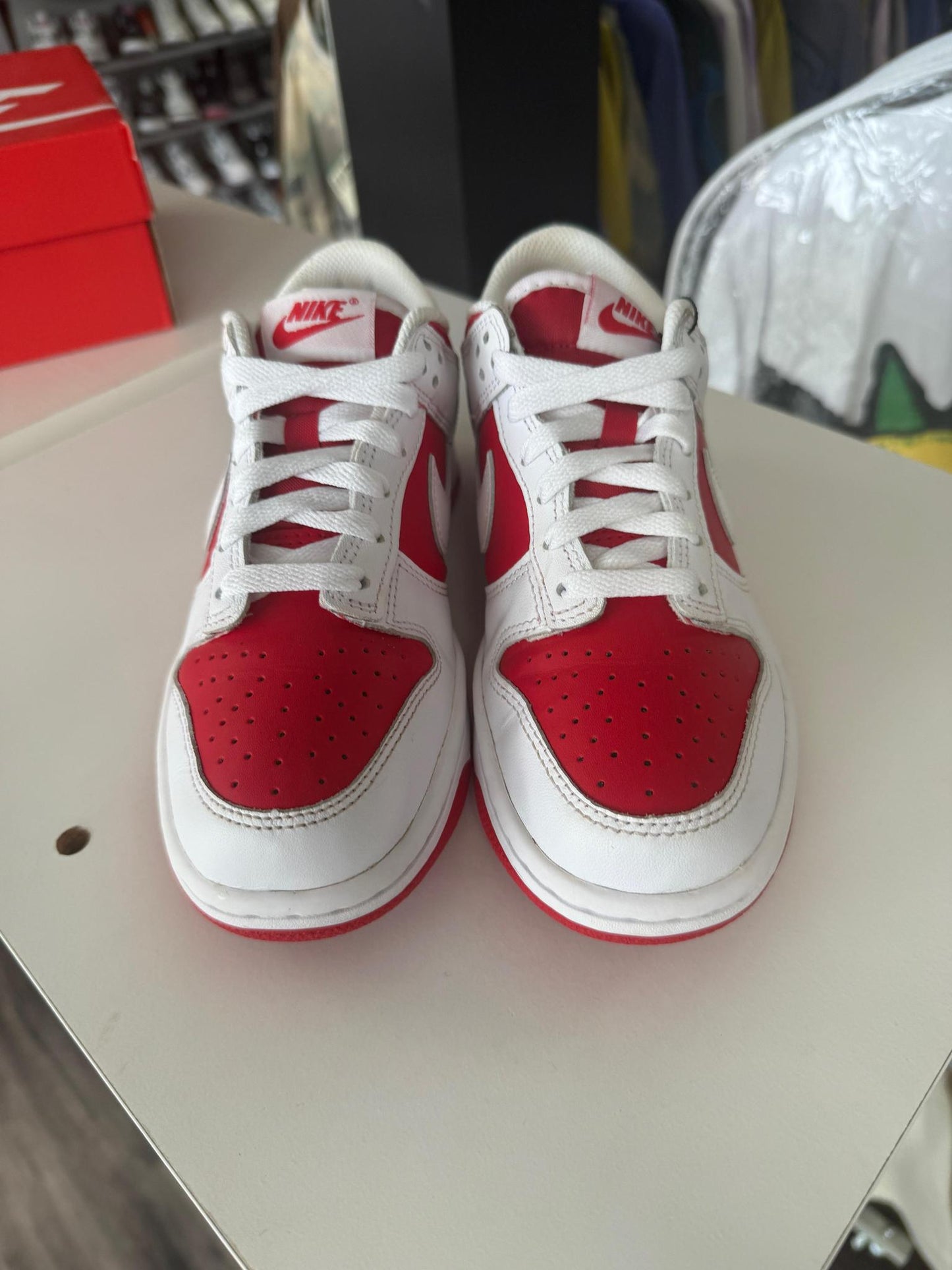 Nike Dunk Low "Championship Red" Used Size 5Y/6.5W