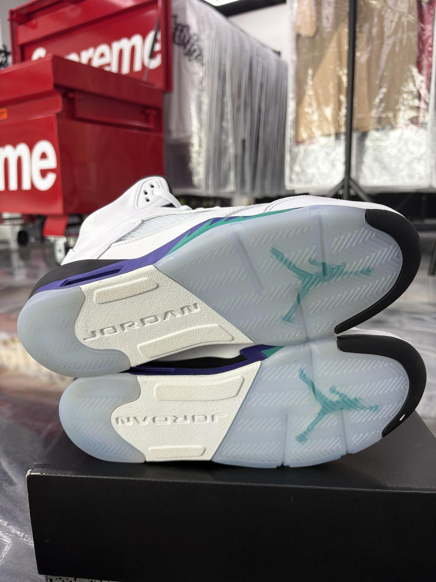 Jordan 5 "Grape" Used Size 7Y/8.5W