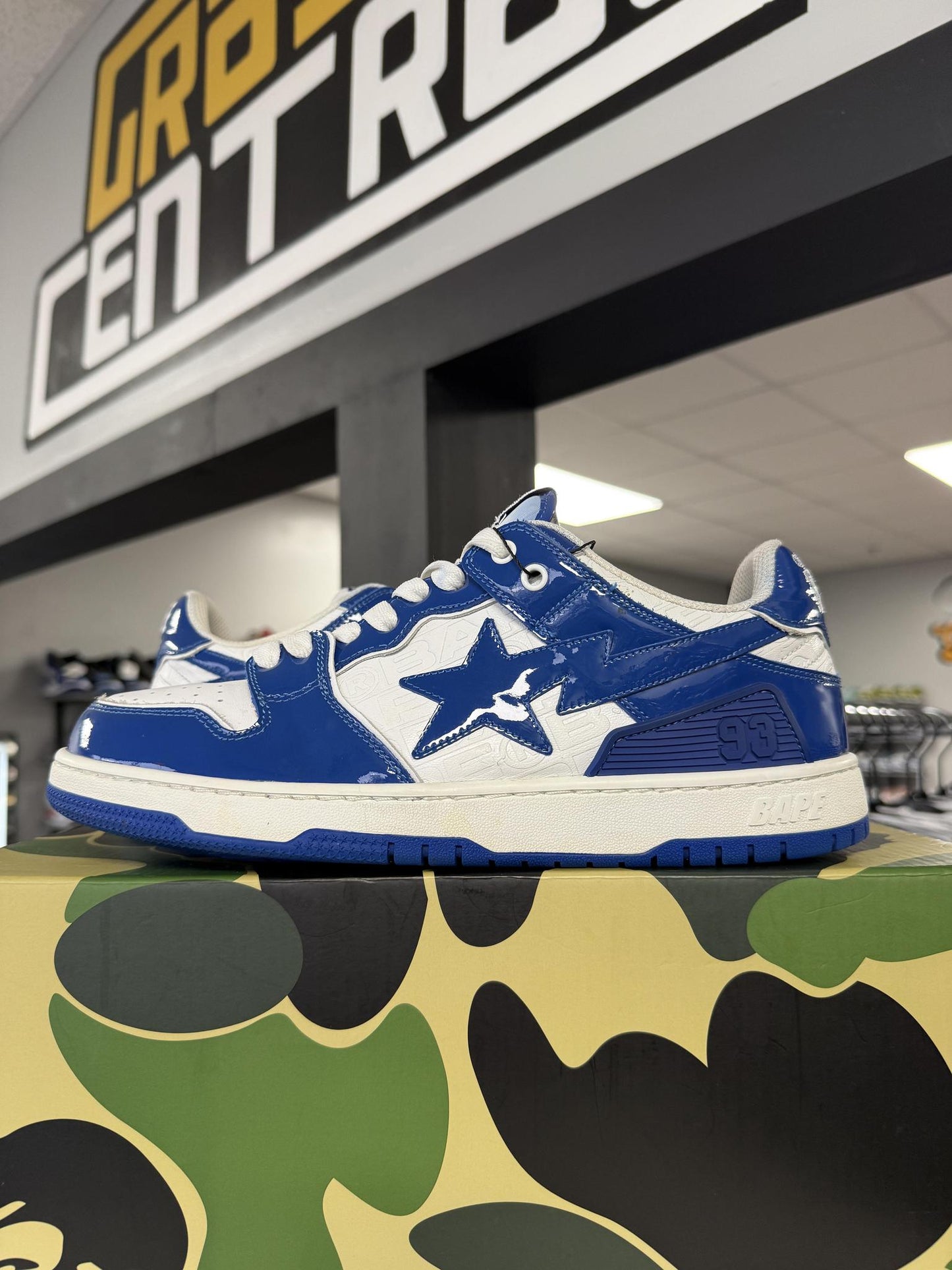 Bape Sk8 Sta "Patent Blue" Used Size 10