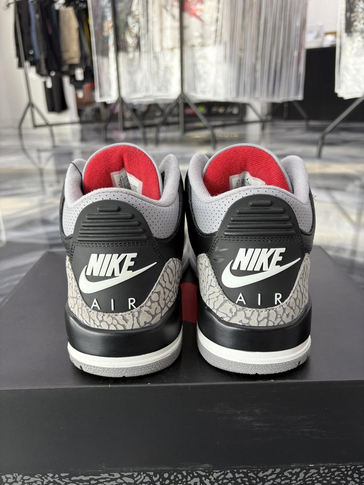 Jordan 3 "Black Cement Reimagined" Used Size 8.5