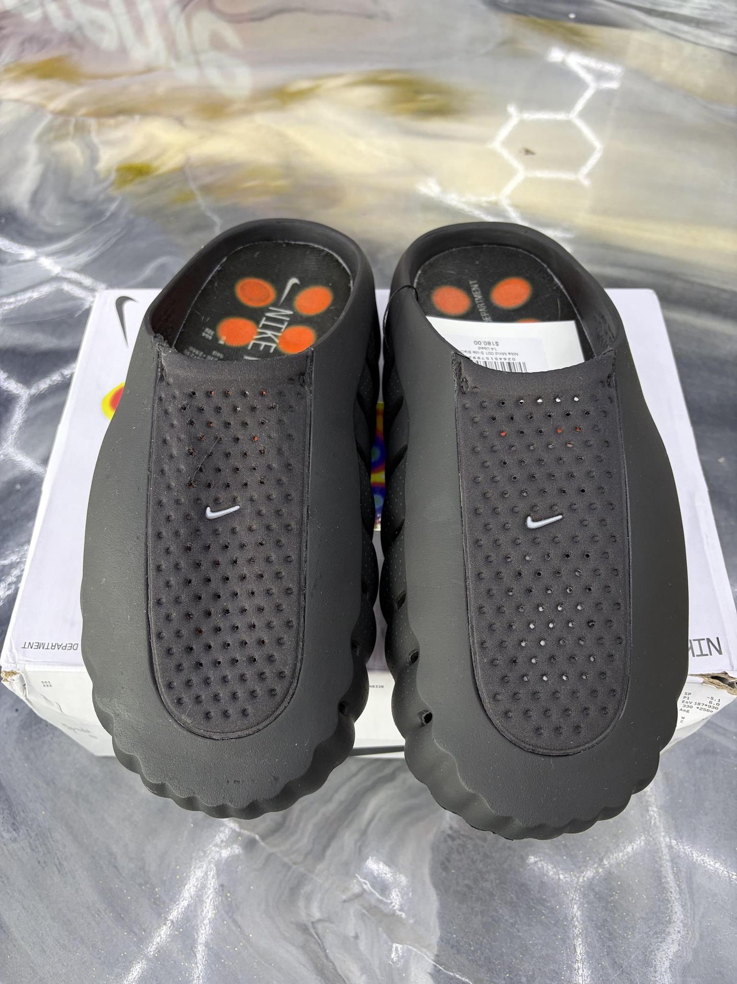 Nike Mind 001 Slide "Black Chrome" Used Size 14