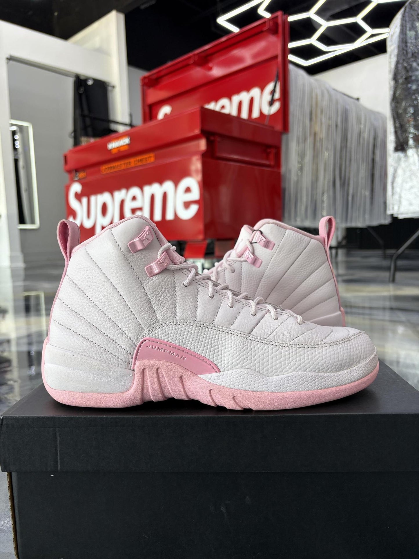 Jordan 12 "Pearl Pink" Used Size 6.5Y/8W