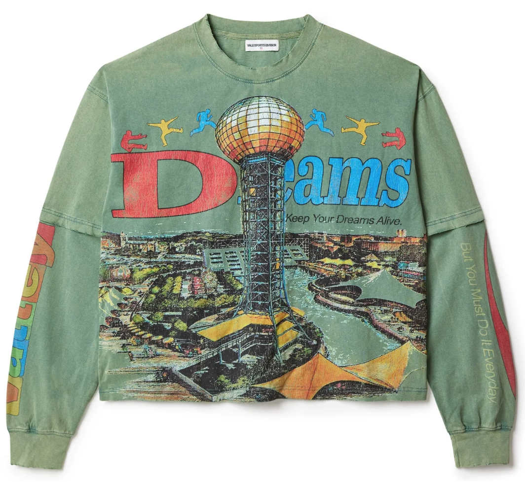 Vale Dreams Long Sleeve Tee "Green"