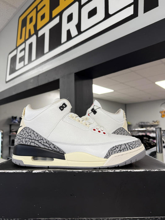 Jordan 3 "White Cement Reimagined" Used Size 10.5