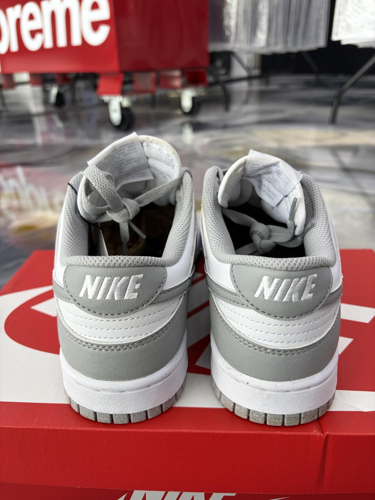 Nike Dunk Low "Light Smoke Grey" Used Size 7Y/8.5W