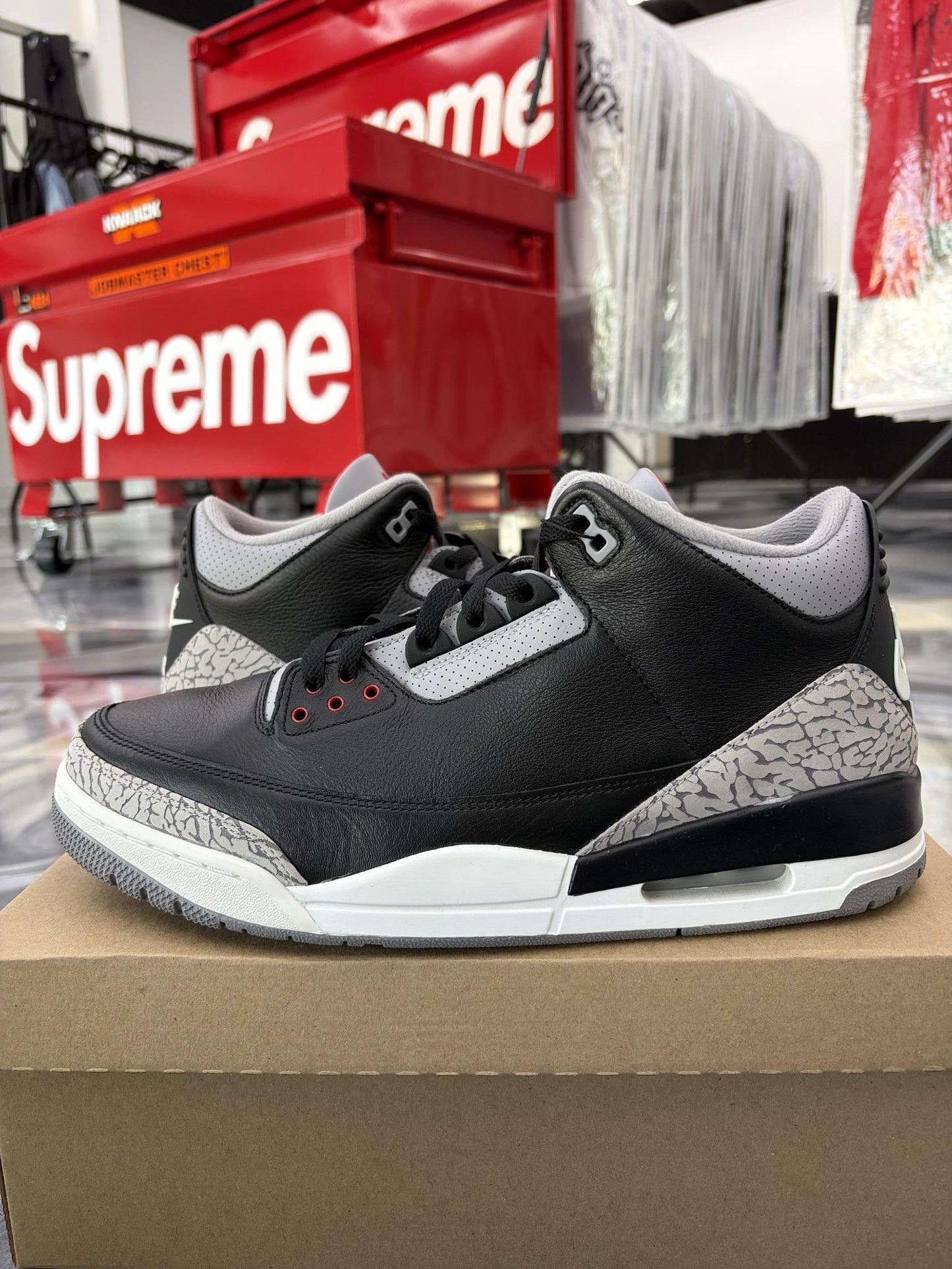 Jordan 3 "Black Cement" Used Size 13