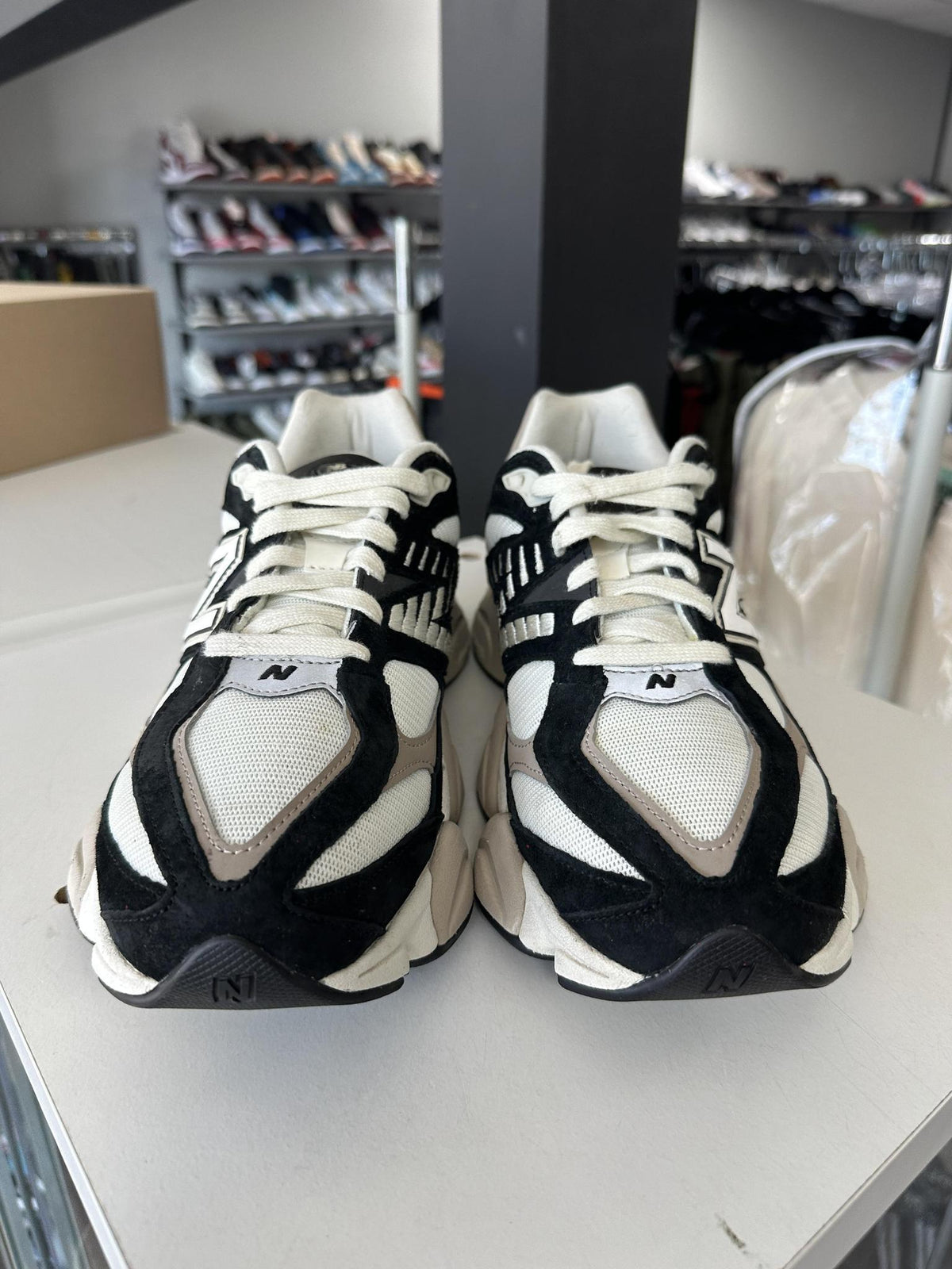 New Balance 9060 Black and White Used