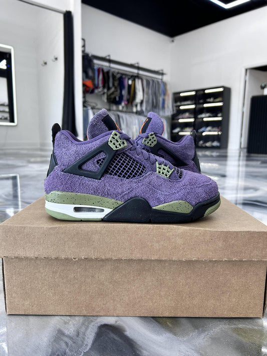 Jordan 4 "Canyon Purple" Used Size 5Y/6.5W