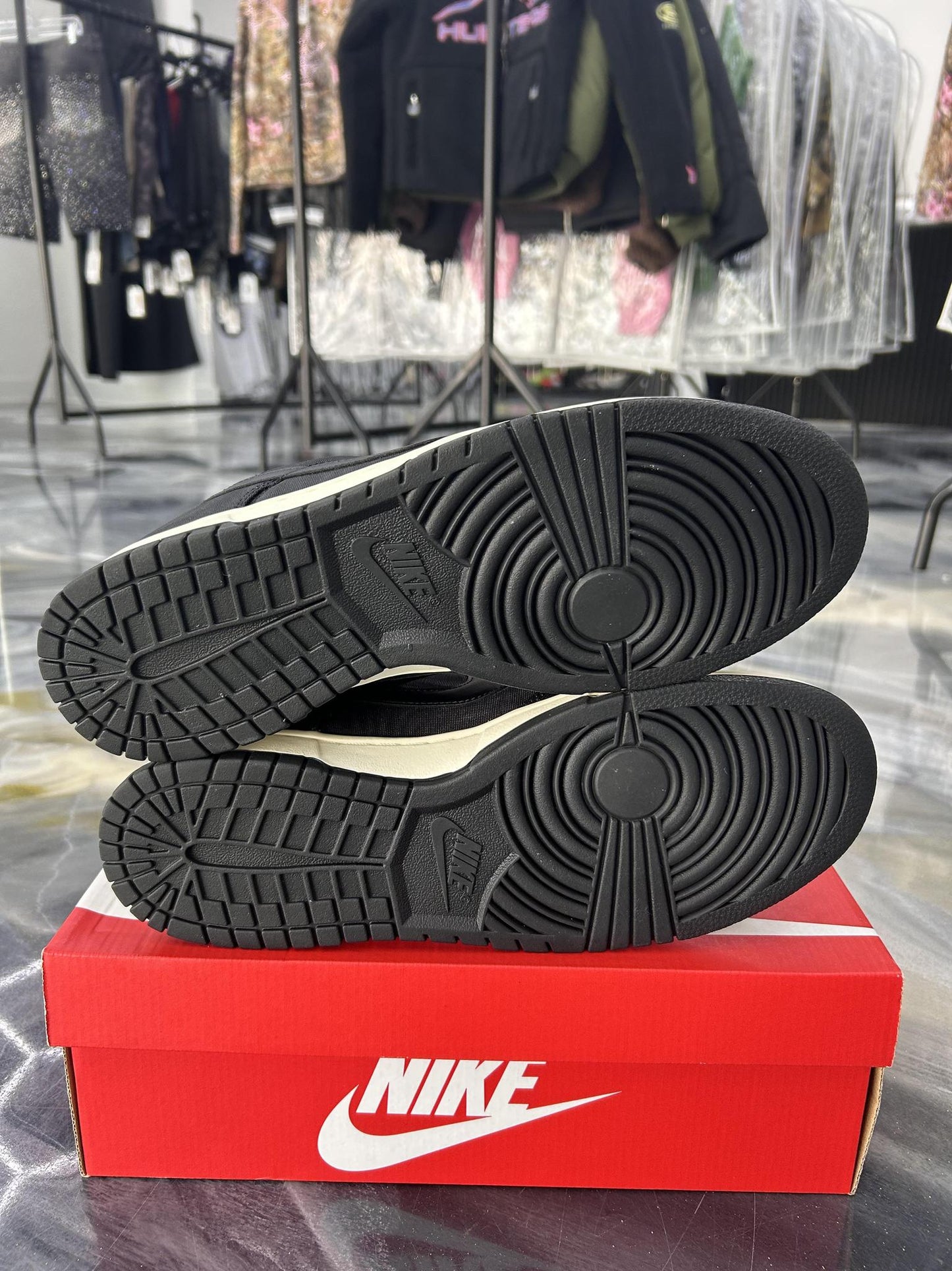 Nike Dunk Low "Black Canvas" Used Size 11.5