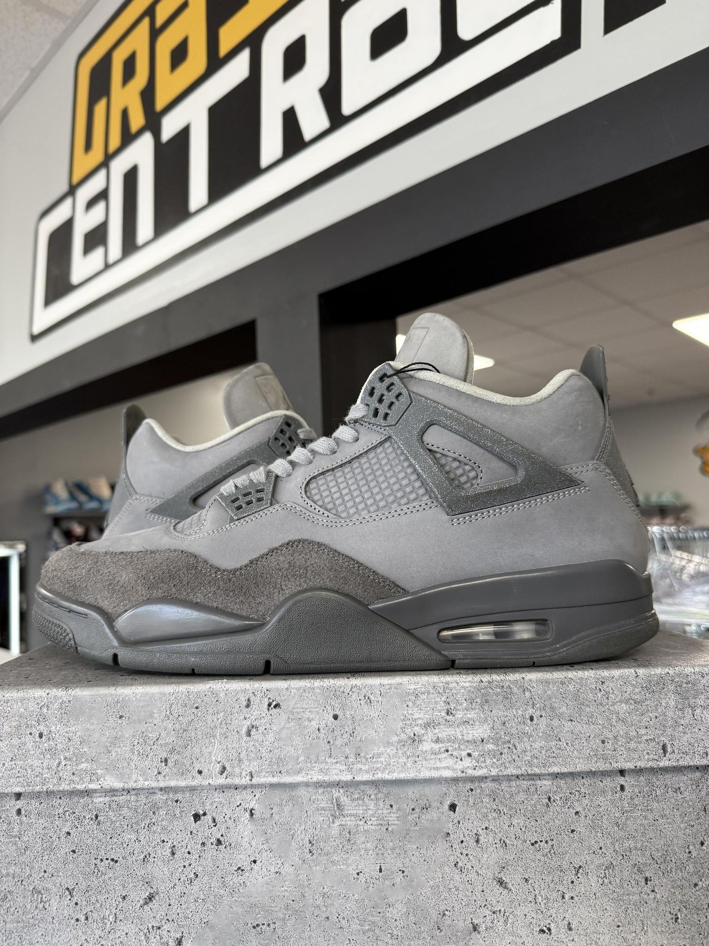 Jordan 4 "Wet Cement" Used Size 14