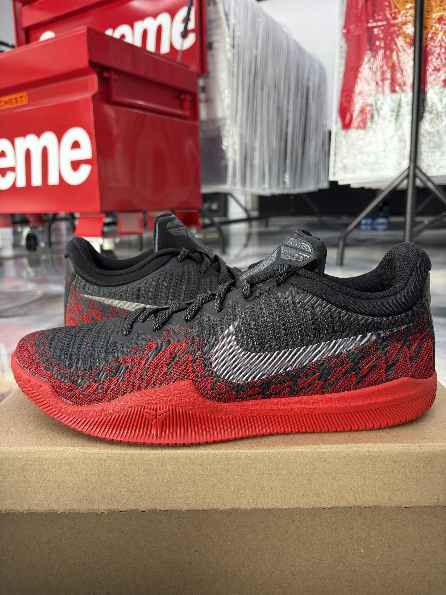 Nike Mamba Rage "Black Red" Used Size 12
