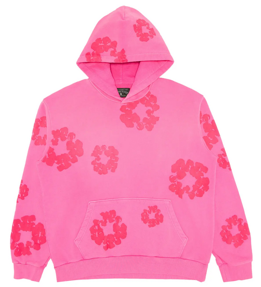Denim Tears Cotton Wreath Hoodie "Mono Pink"