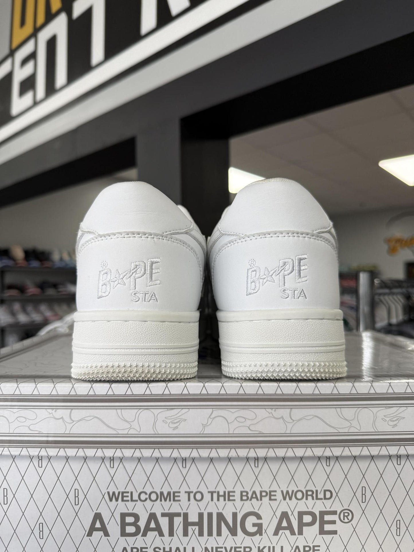 Bape Sta "Triple White" Used Size 10.5