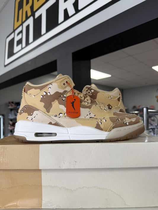 Jordan 3 x WNBA "Desert Camo" Used Size 8.5