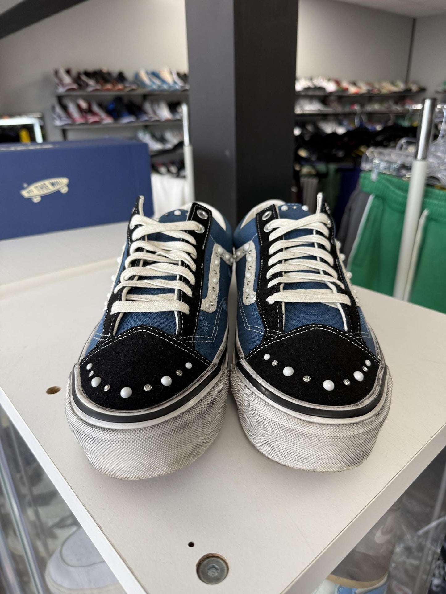 Vans LX Old Skool Pearlized "Navy "Used Size 13