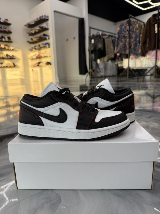Jordan 1 Low Utility "White Black" Used Size 6Y/7.5W