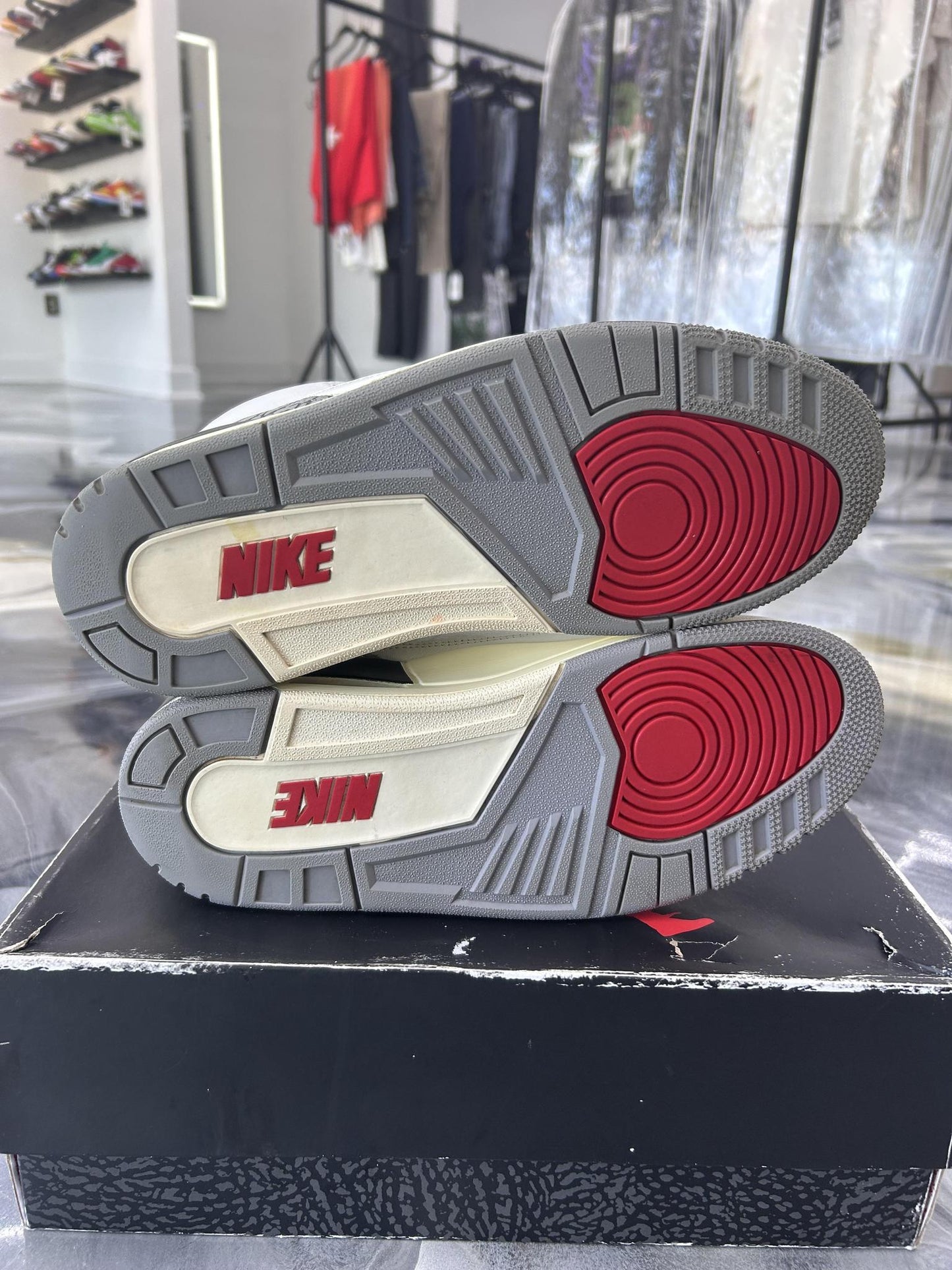 Jordan 3 "White Cement Reimagined" Used Size 9.5