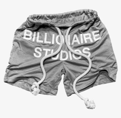 Billionaire Studios Mesh Short "Grey'