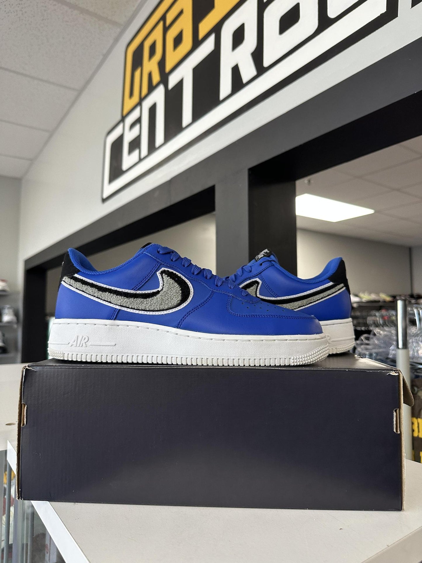 Nike AF1 Low "Chinelle Swoosh Blue" Used Size 9