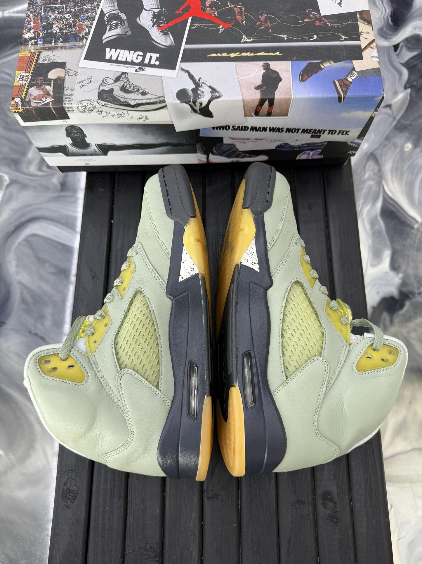 Jordan 5 "Jade Horizon" Used Size 10