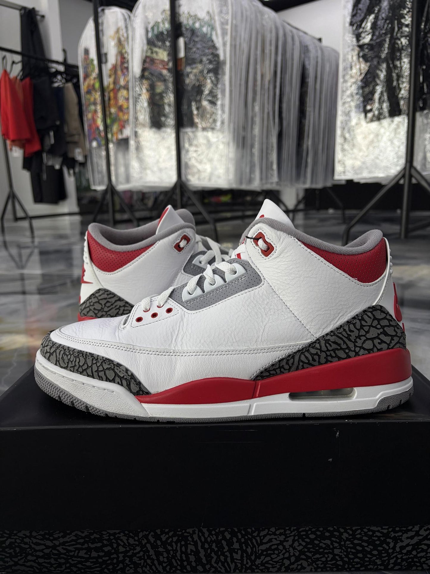 Jordan 3 "Fire Red" Used Size 13
