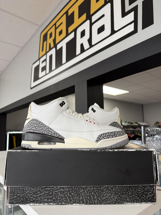 Jordan 3 "White Cement Reimagined" Used Size 12.5
