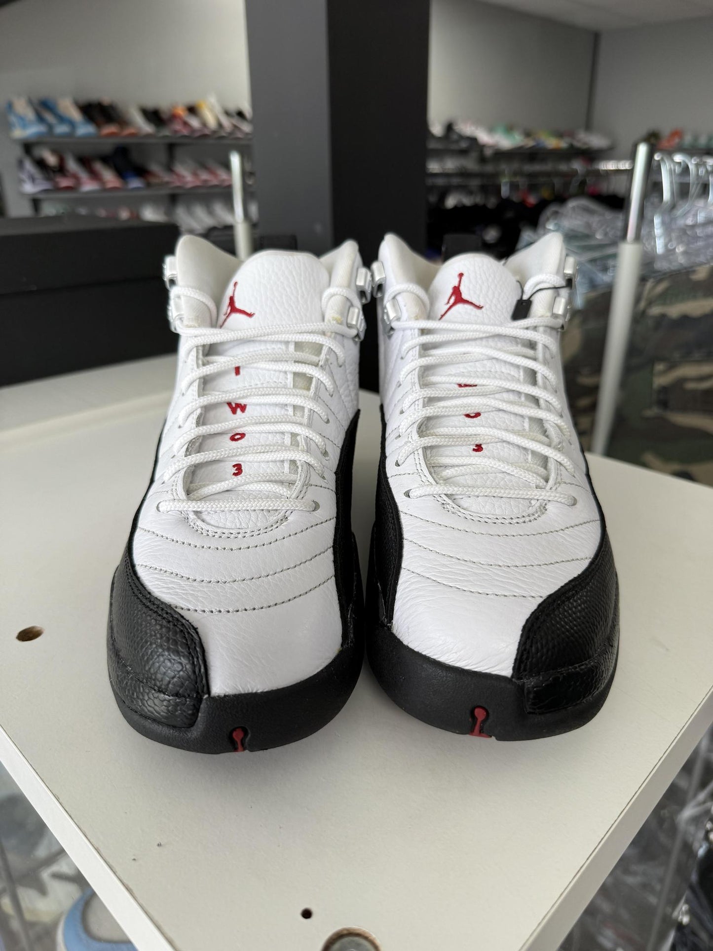 Jordan 12 "Red Taxi" Used Size 7Y/8.5W