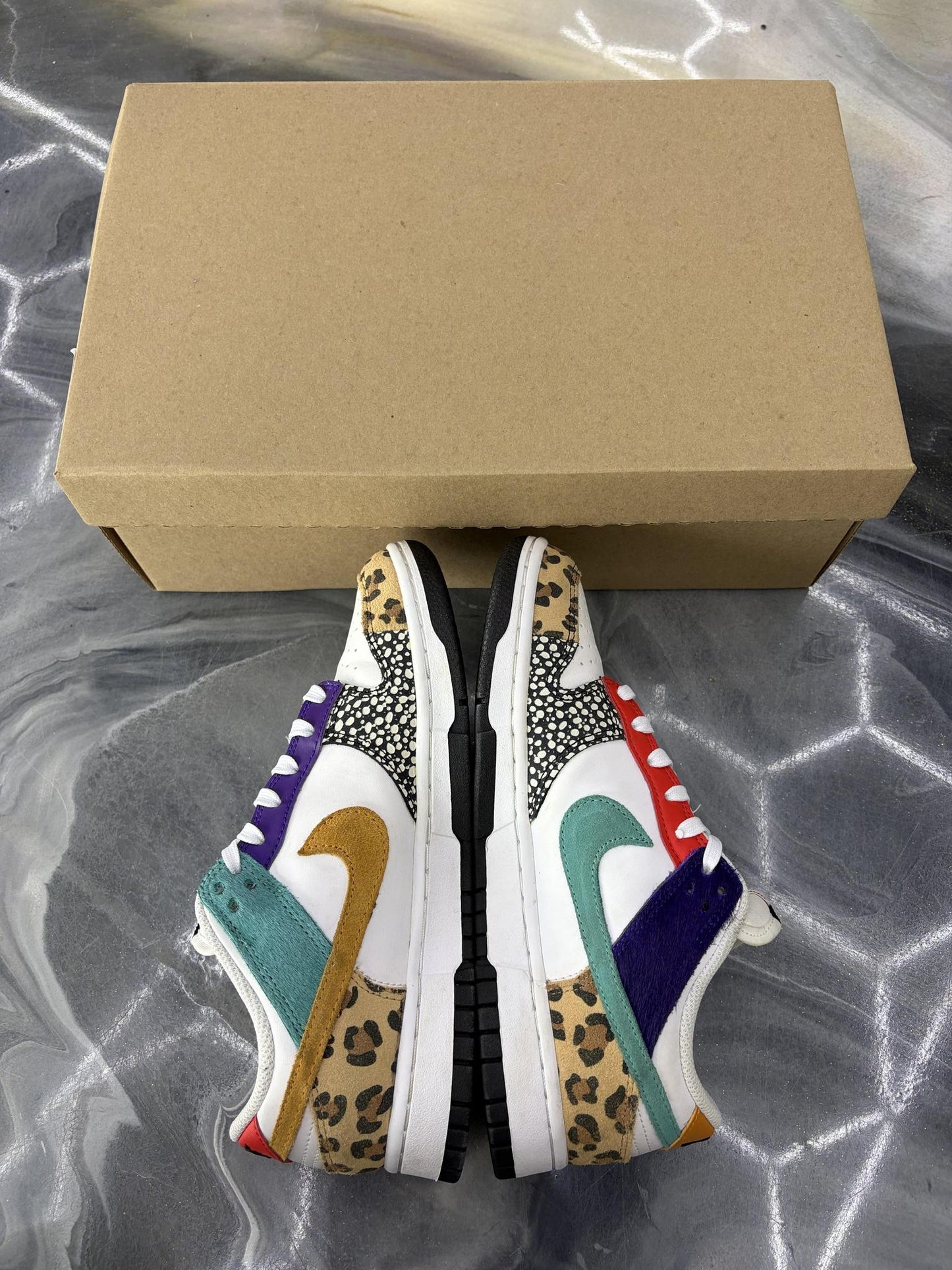 Nike Dunk Low "Safari Mix" Used Size 6Y/7.5W