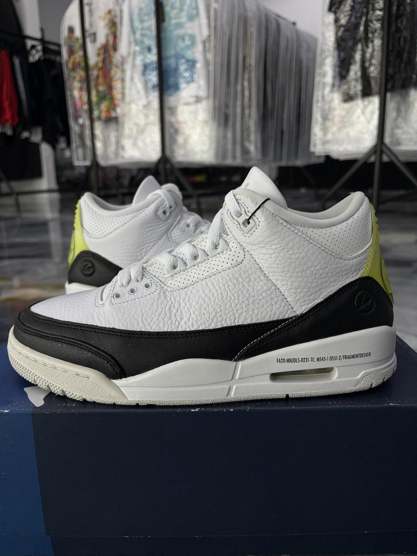 Jordan 3 "Fragment" Used Size 8