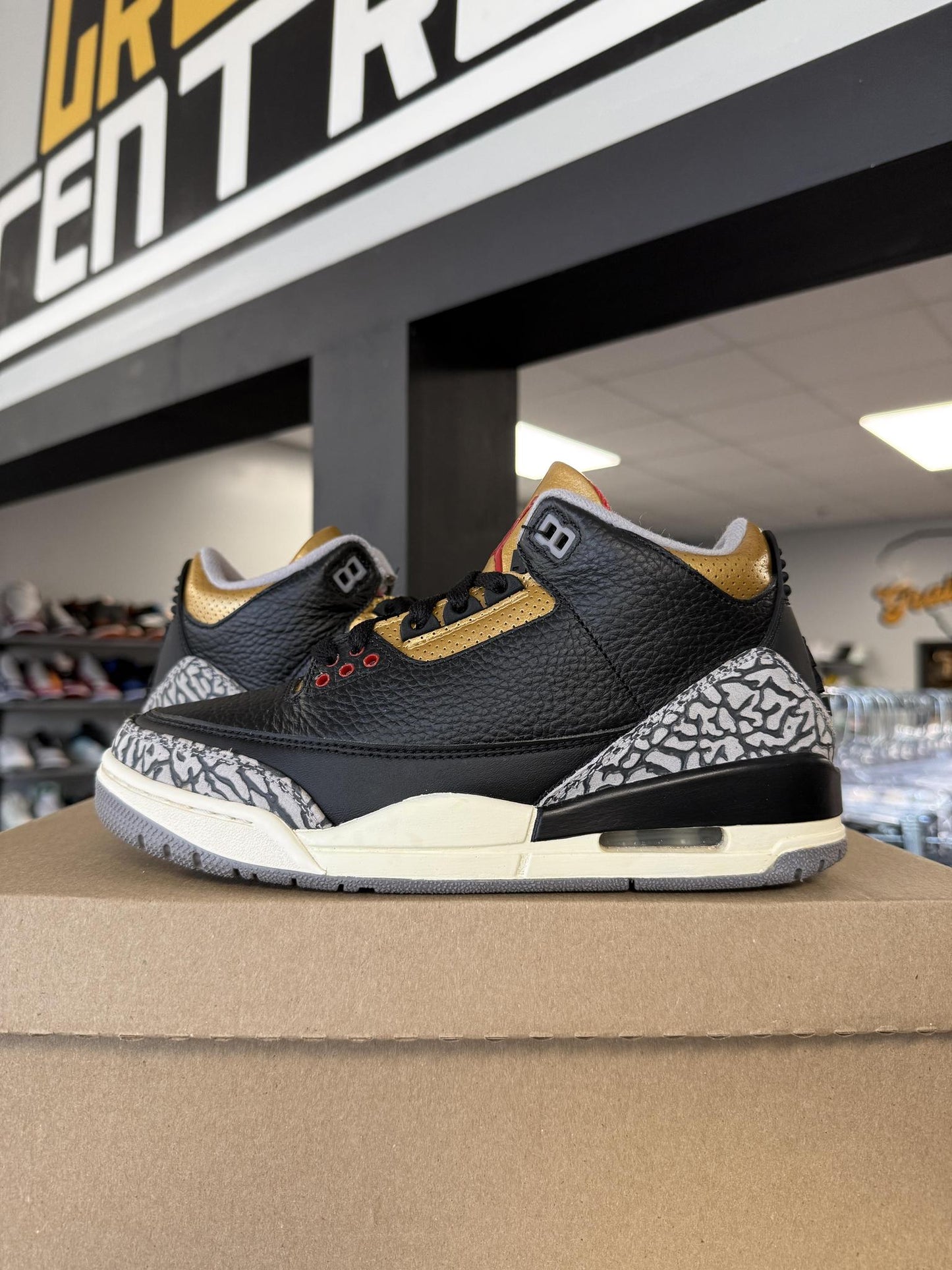 Jordan 3 "Gold Cement" Used Size 6Y/7.5W