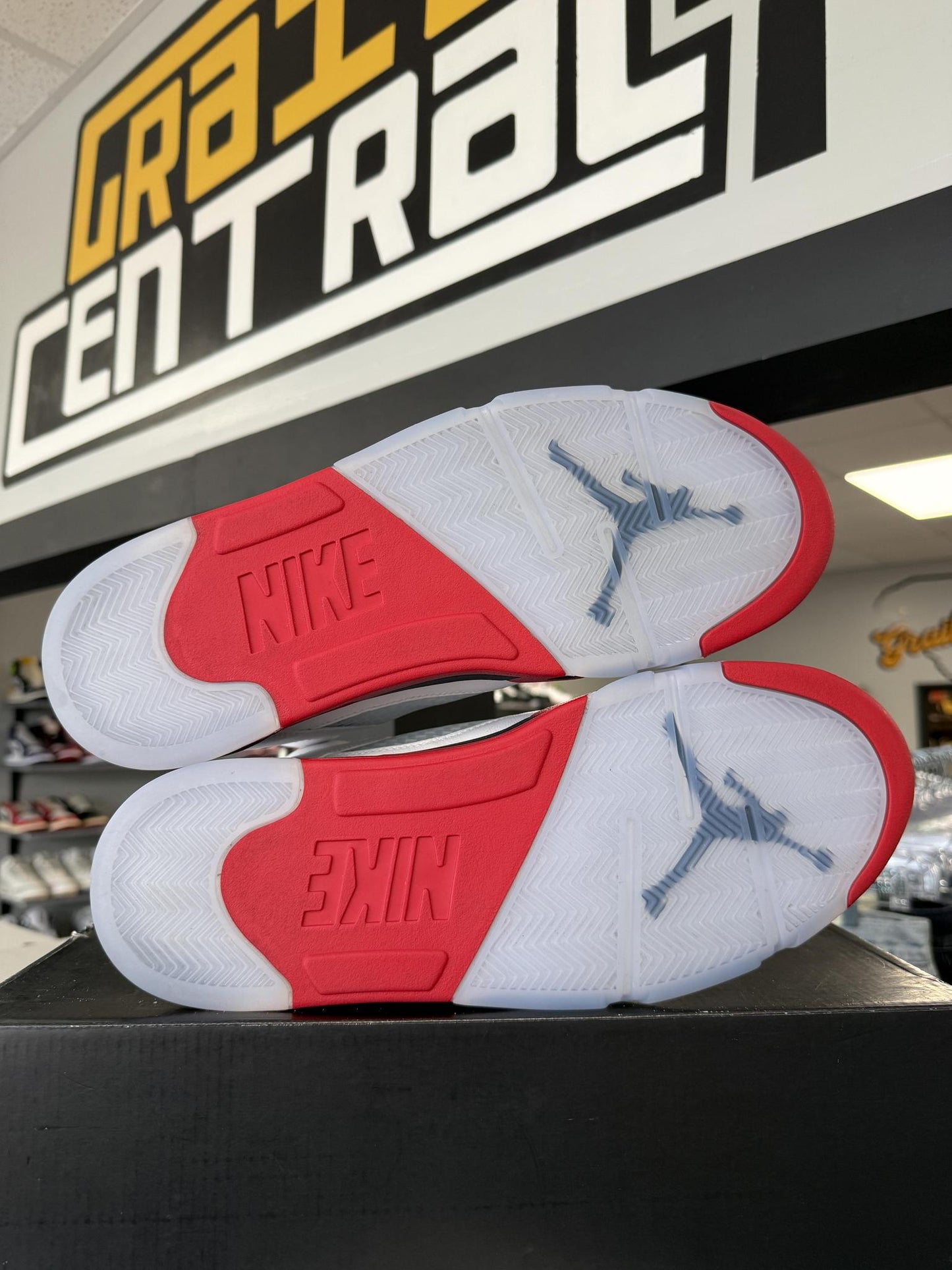 Jordan 5 "Fire Red" Used Size 14