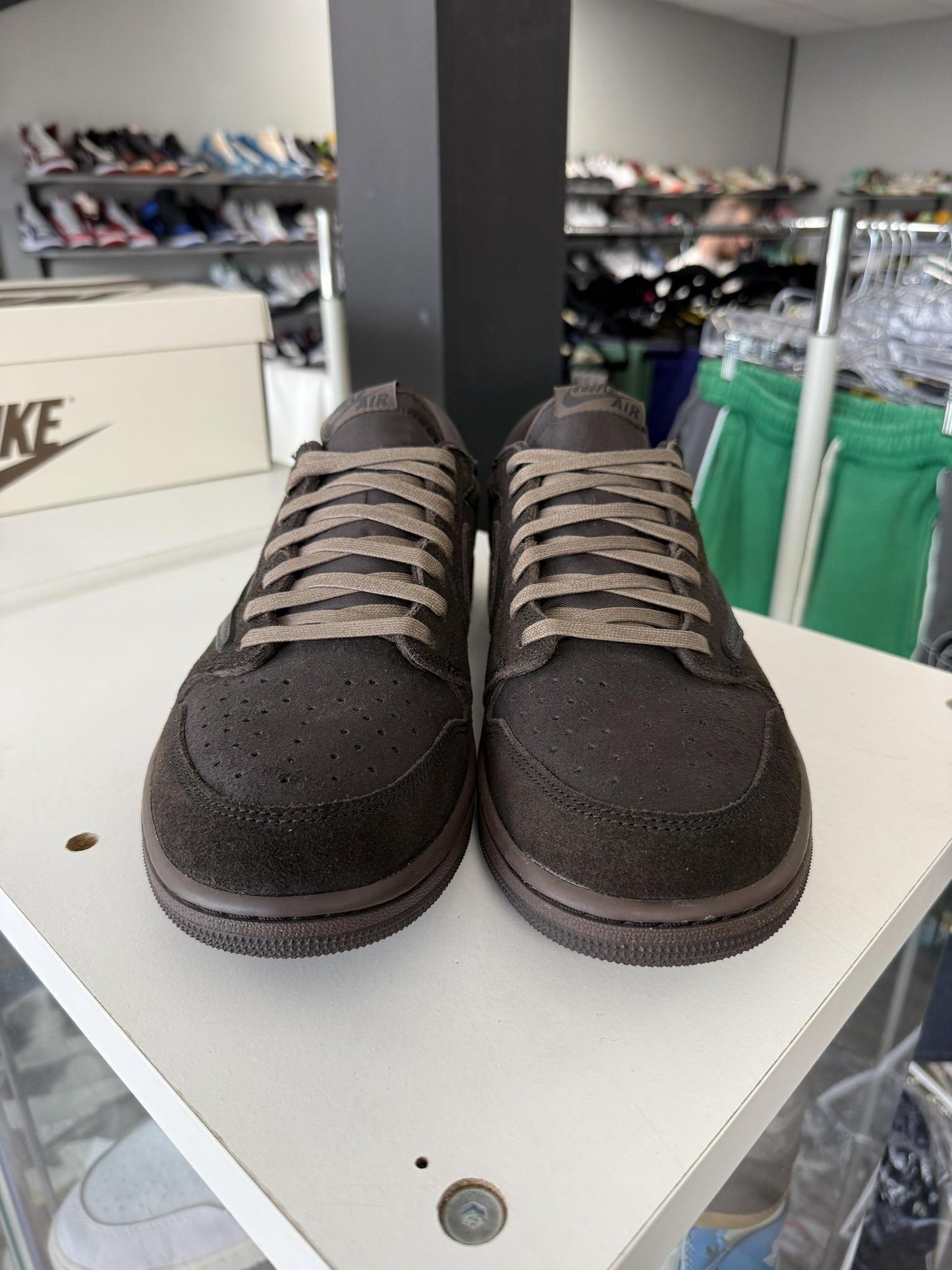 Jordan 1 Low X Travis Scott "Velvet Brown" Used Size 13