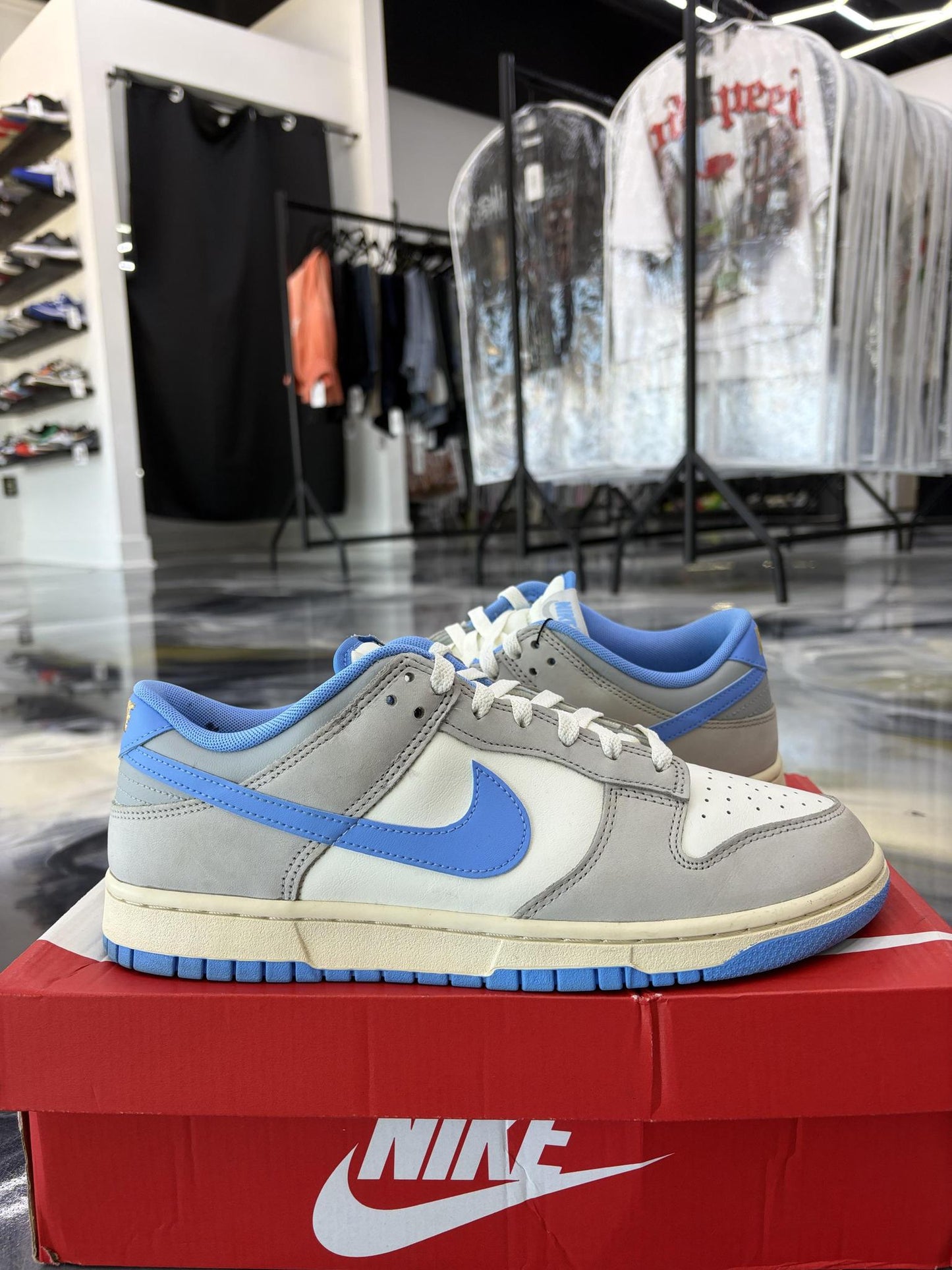 Nike Dunk Low "Athletic Dept University Blue" Used Size 10.5