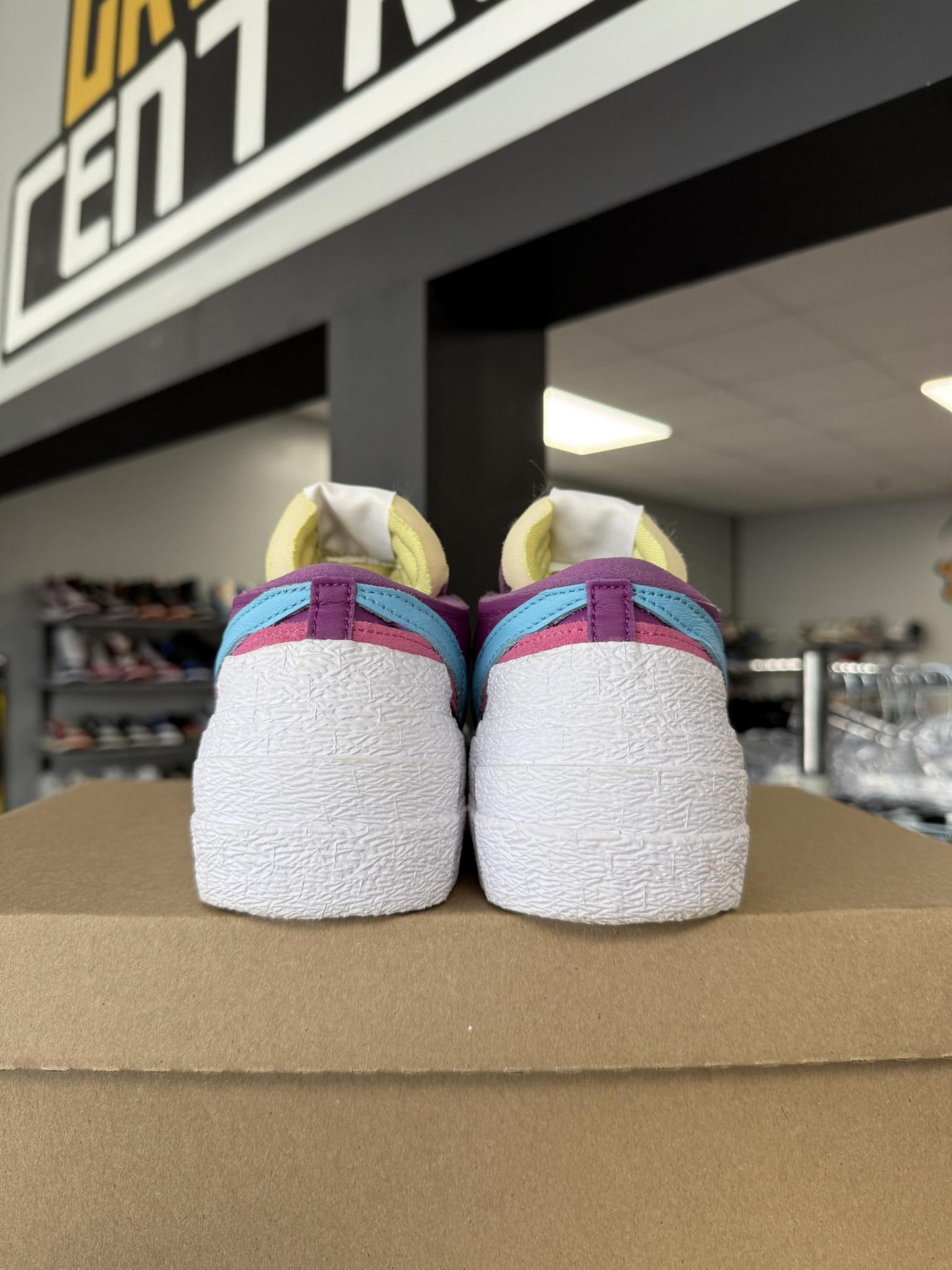 Nike Sacai Blazer Low "Purple Blue" Used Size 6.5Y/8W