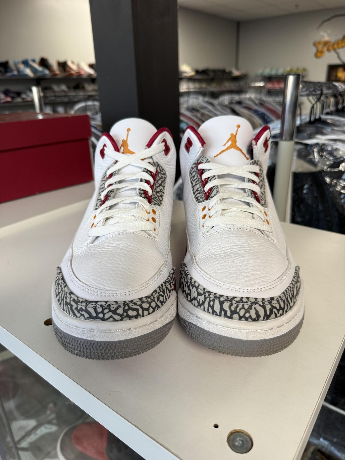 Jordan 3 "Cardinal" Used Size 12