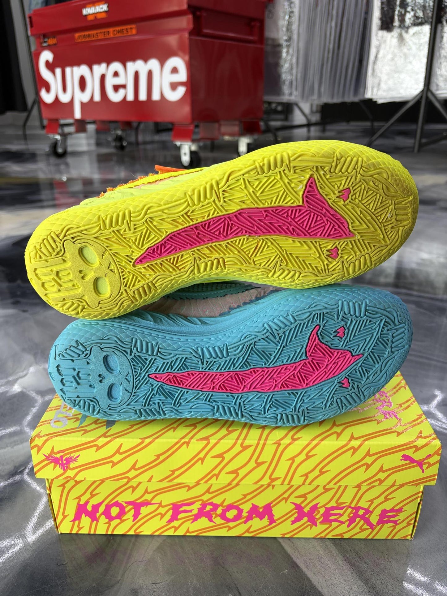 Puma Lamelo Ball "Rick and Morty" Used Size 9.5
