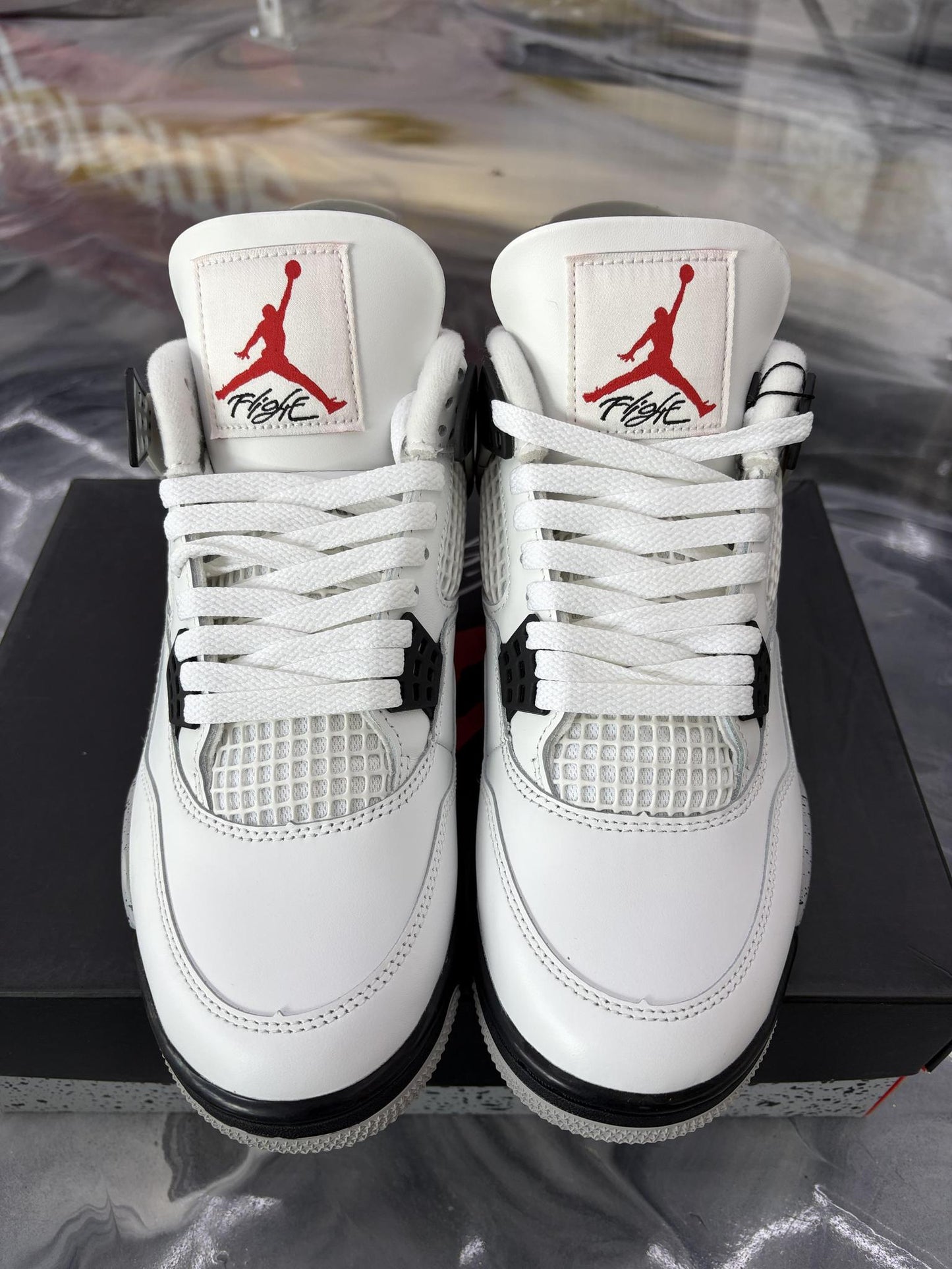 Jordan 4 "White Cement" Used Size 8.5