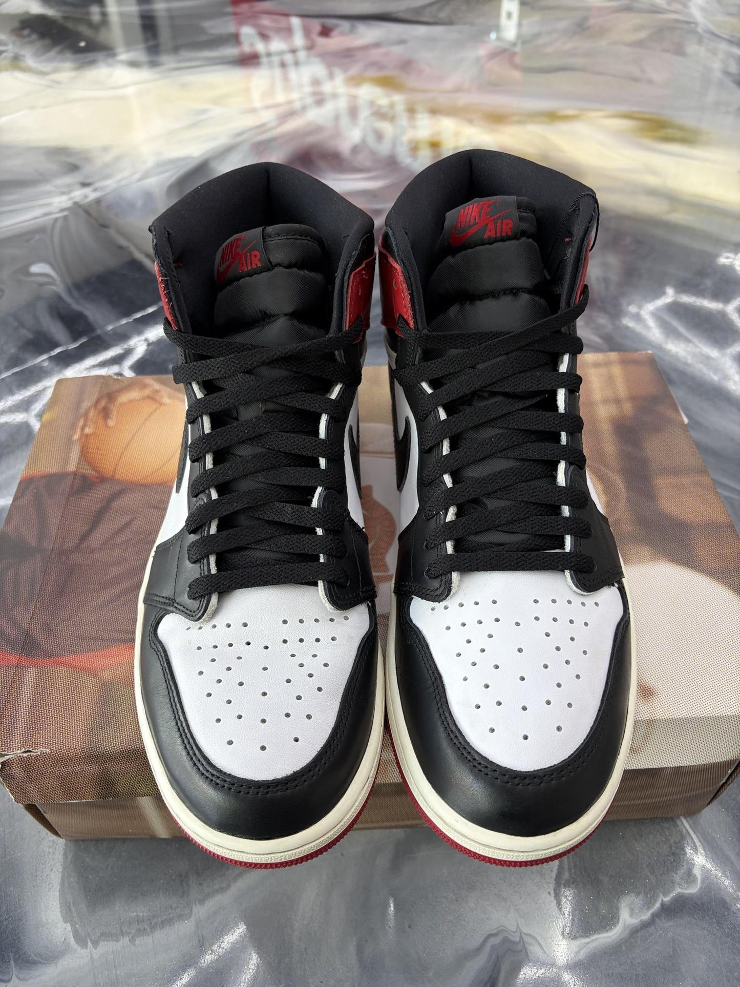 Jordan 1 "Black Toe Reimagined" Used Size 12